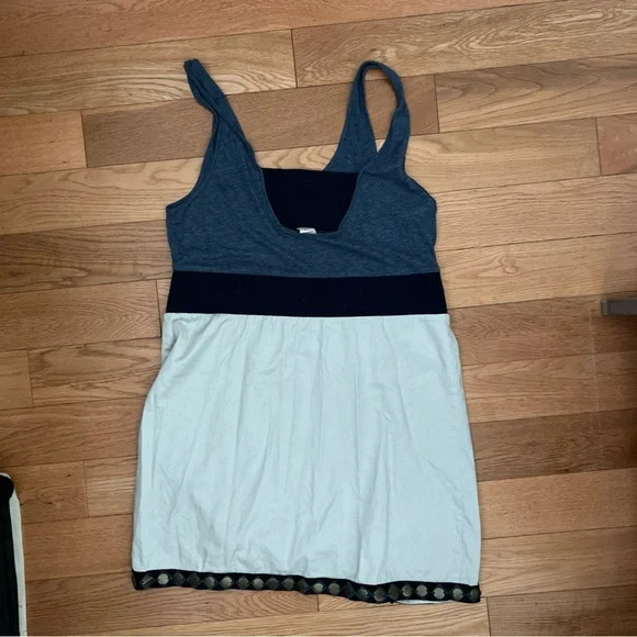 Lucca Couture Multicolor Mini Tank
Dress Large Sequin Hem Accent Girls L - Picture 6 of 7